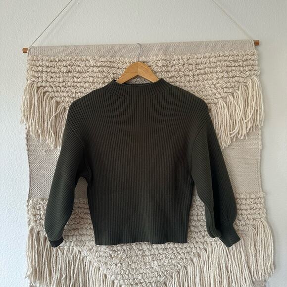 Line & Dot Olive Green Alder Sweater - Picture 1 of 7